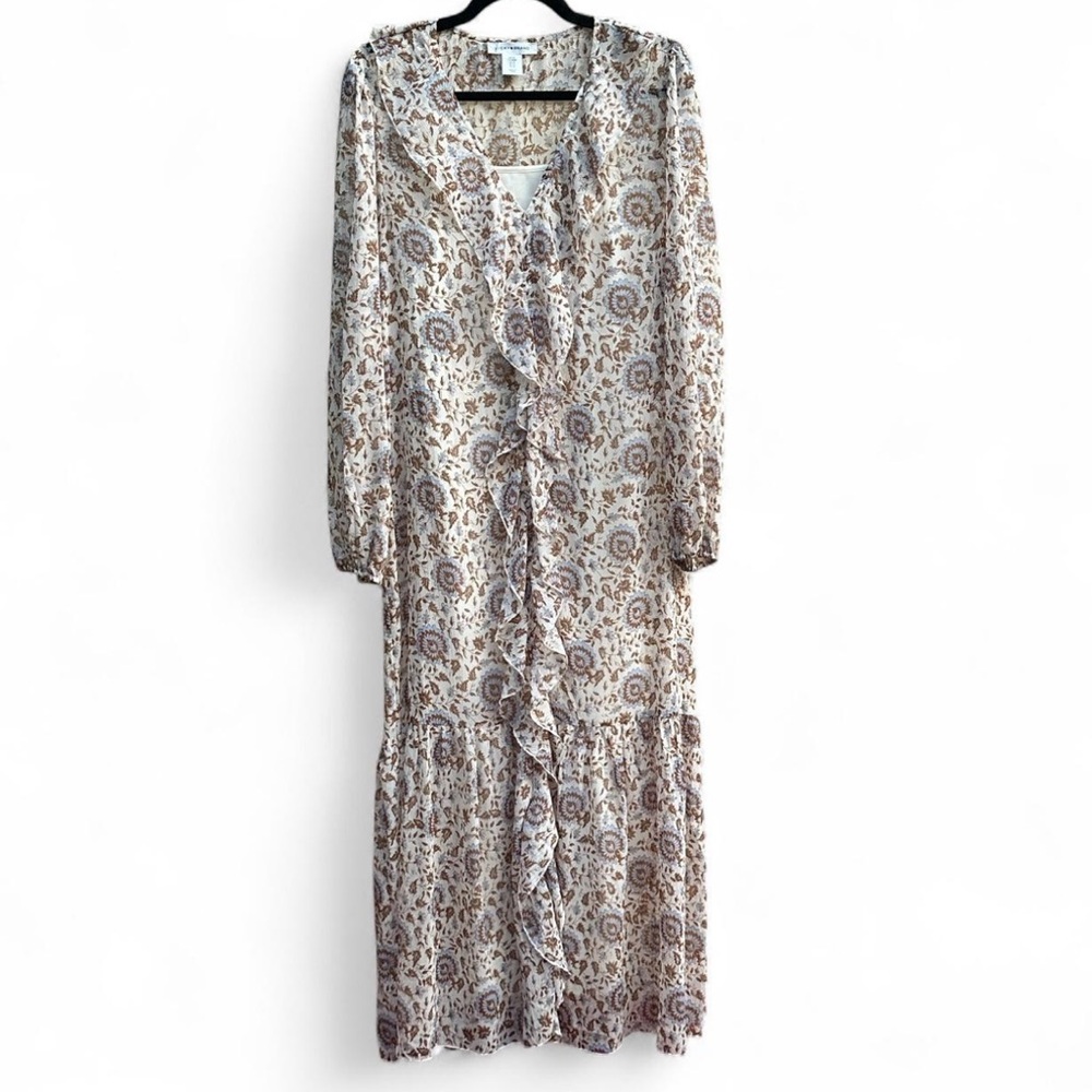 NWOT Lucky Brand floral maxi dress with inner slip. Size M Never Worn